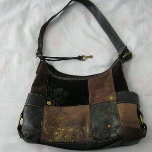 Leather Floral Fossil Purse